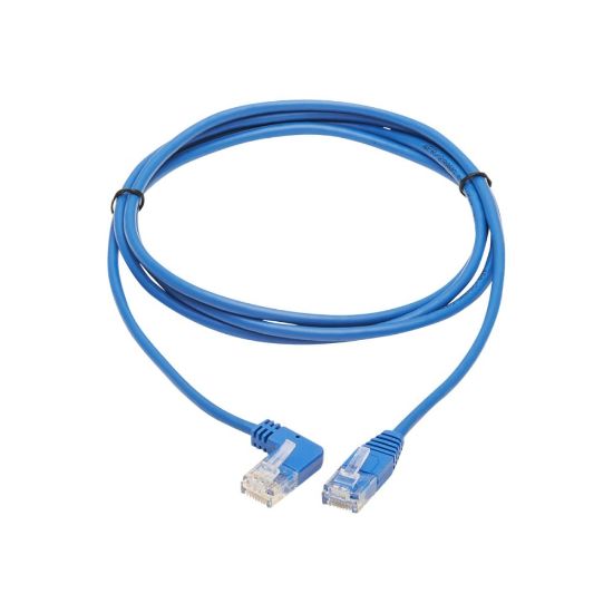 Picture of Tripp Lite N204-S05-BL-LA Cat.6 UTP Patch Network Cable - First End: 1 x RJ-45 Male Network - Second End: 1 x RJ-45 Male Network - 1 Gbit/s - Patch Cable - Gold Plated Contact - 28 AWG - Blue