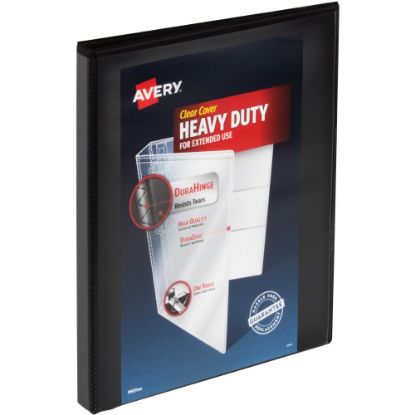 Picture of Avery Heavy-Duty View 3-Ring Binder, 1/2in Slant Rings, Black