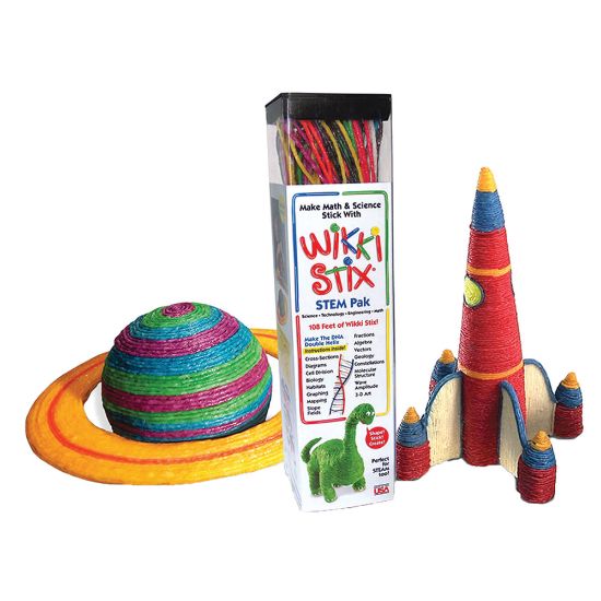 Picture of Wikki Stix STEM Pak, Assorted Colors, Pack Of 36 Sticks