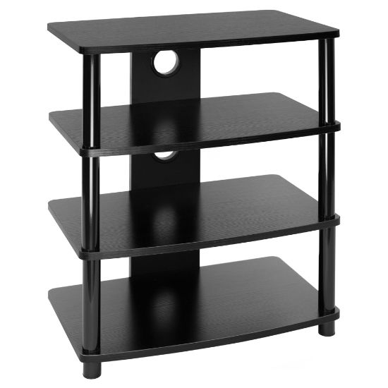 Picture of Mount-It! MI-868 Media Stand Entertainment Center, 27-3/4inH x 23-3/4inW x 15-1/2inD, Black