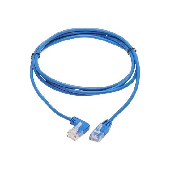 Picture of Tripp Lite N204-S07-BL-LA Cat.6 UTP Patch Network Cable - First End: 1 x RJ-45 Male Network - Second End: 1 x RJ-45 Male Network - 1 Gbit/s - Patch Cable - Gold Plated Contact - 28 AWG - Blue