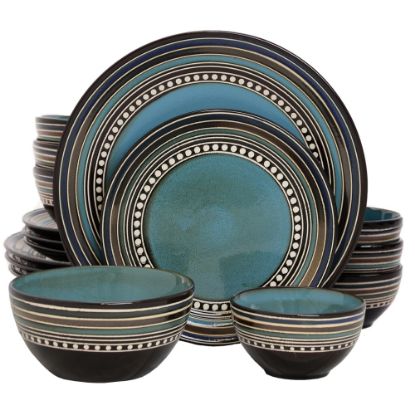 Picture of Gibson Elite Cafe Versailles 16-Piece Dinnerware Set, Blue