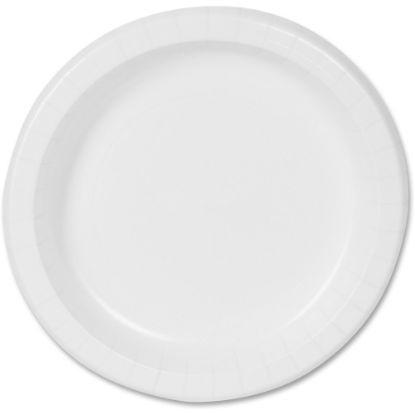 Picture of Dixie Basic 8-1/2in Lightweight Paper Plates by GP Pro - Microwave Safe - 8.5in Diameter - White - Paper Body - 125 / Pack