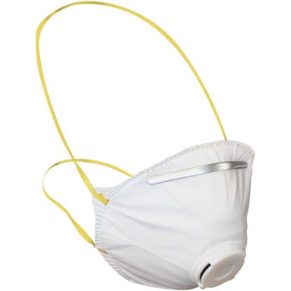 Picture of Disposable Particulate Respirator with Exhalation Valve, White - 10 / Box