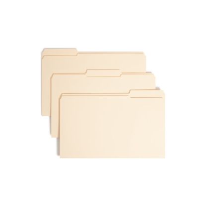 Picture of Smead Manila Reinforced Tab Fastener Folders, Legal Size, 1/3 Cut, Pack Of 50