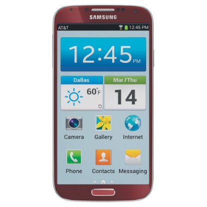 Picture of Samsung Galaxy S4 I337 Refurbished Cell Phone, Red, PSC100636