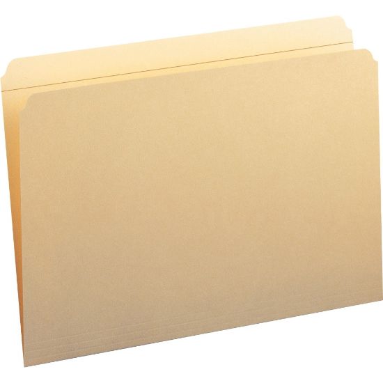 Picture of Smead Manila Reinforced Tab Fastener Folders, Legal Size, Straight Cut, Pack Of 50