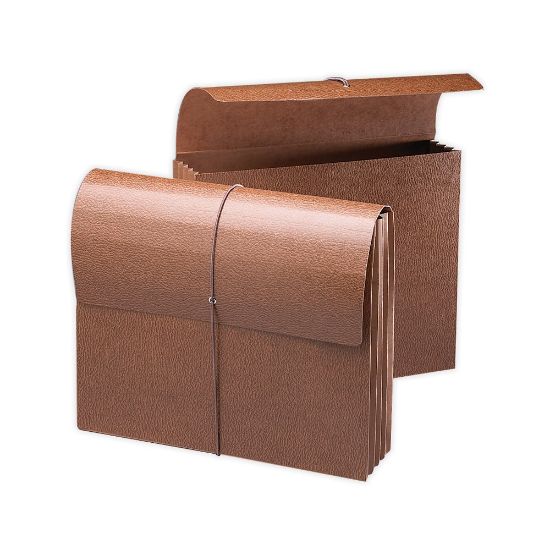 Picture of Smead Expanding Wallet, 3 1/2in Expansion, 9 1/2in x 11 3/4in, 30% Recycled, Brown