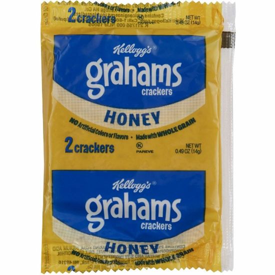 Picture of Keebler Grahams Honey Crackers, 0.49 Oz, Carton Of 200 Crackers