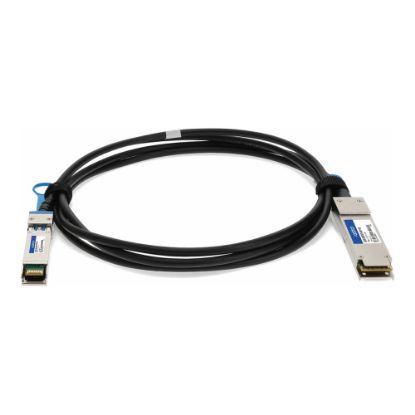 Picture of AddOn 1m Solarflare Compatible QSFP+ to SFP+ DAC - Direct attach cable - SFP+ to QSFP+ - 3.3 ft - twinaxial - passive