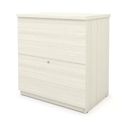 Picture of Bestar Universel 28-7/16inW x 19-5/8inD Lateral 2-Drawer File Cabinet, White Chocolate