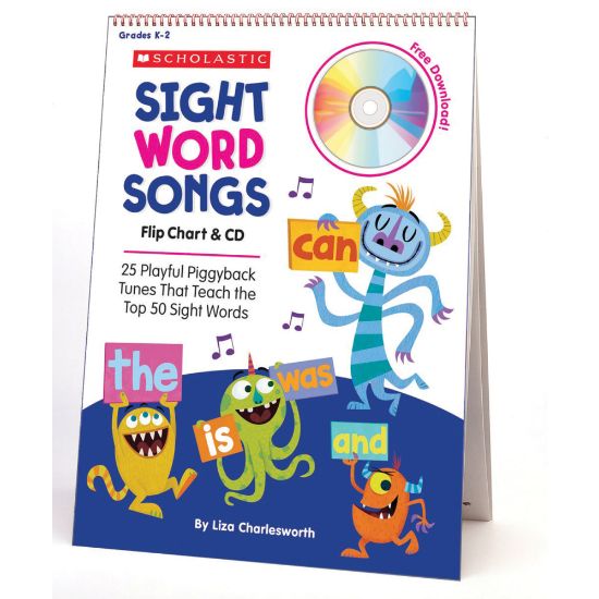 Picture of Flip Charts Sight Word Songs Flip Chart & CD Set, Grades Prek-1