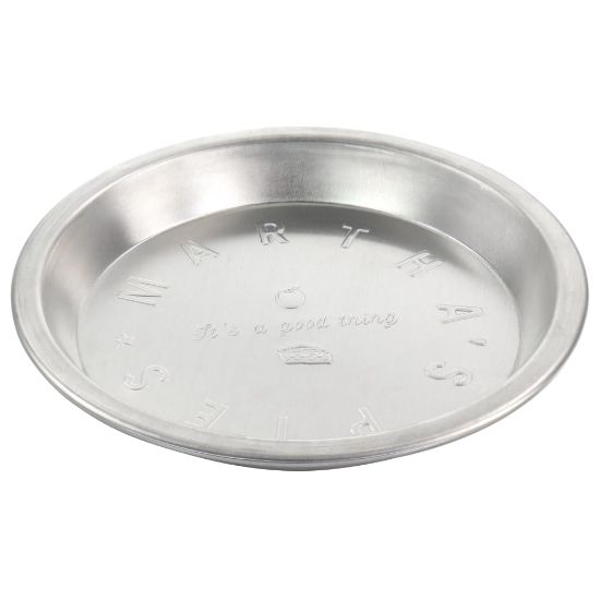 Picture of Martha Stewart Round Embossed Aluminum Pie Pan, 9in, Silver