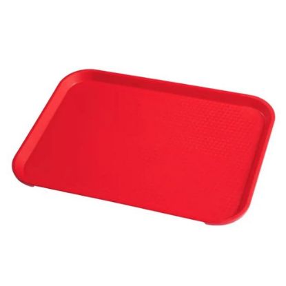 Picture of Cambro Fast Food Trays, 12in x 16in, Red, Pack Of 24 Trays