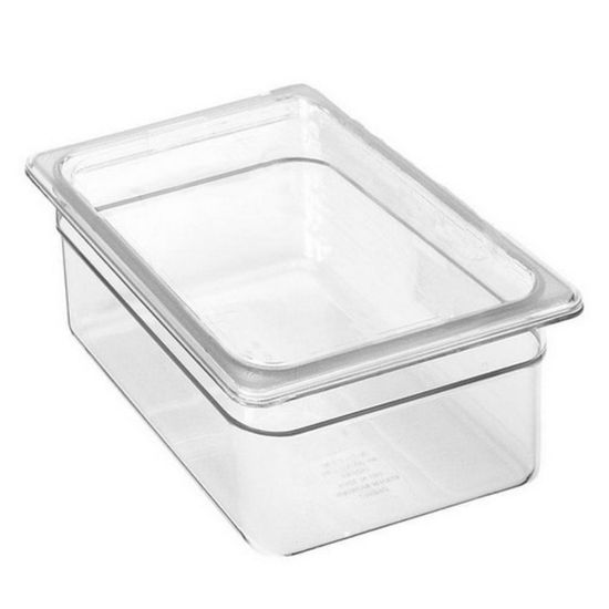 Picture of Cambro 1/2 Size Camwear Food Pan, 8in x 10in x 13in, Clear