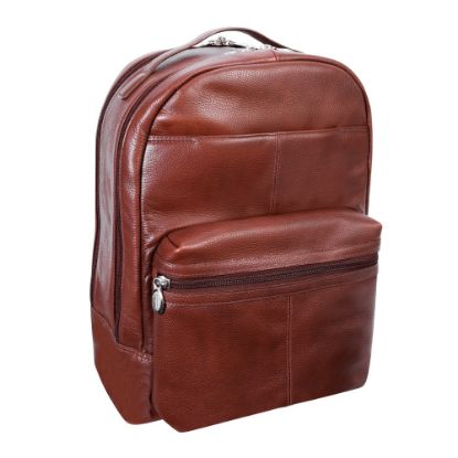 Picture of McKlein S-Series Parker Backpack With 15in Laptop Pocket, Brown