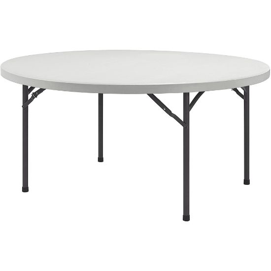 Picture of Lorell Banquet Folding Table - Round Top x 60in Table Top Diameter - 29.3in Height - Platinum/Gray