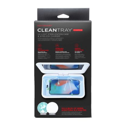 Picture of KeySmart CleanTray Charge Wireless Charging UV Light Sterilizer, White