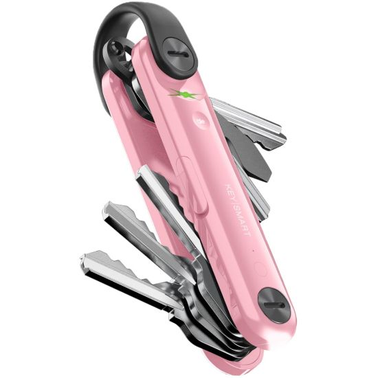 Picture of KeySmart Max Key Holder With Tile Smart Location, 4.2in, Blush