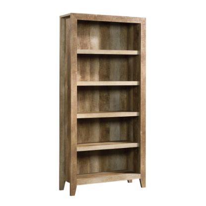 Picture of Sauder Dakota Pass 72inH 5-Shelf Bookcase, Craftsman Oak