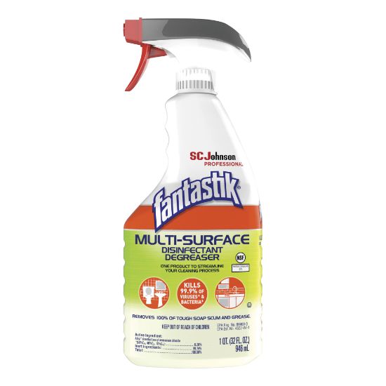 Picture of SC Johnson Professional Fantastik Disinfectant Degreaser, Fresh Scent, 32 Oz