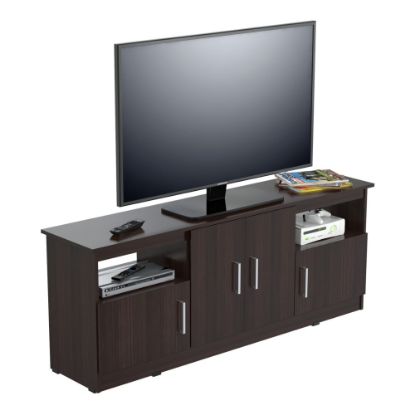 Picture of Inval Flat Screen TV Stand For 60in TVs, 63inW, Espresso Wengue