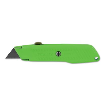 Picture of Interlock High Viz Retractable Utility Knife, 5-7/8 in L, Carbon Steel, Green