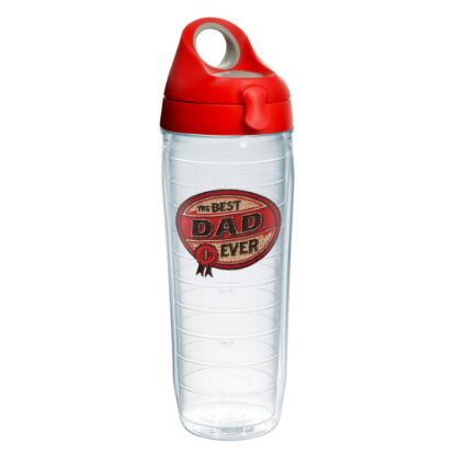 Picture of Tervis Hallmark Best Dad Ever Water Bottle With Lid, 24 Oz, Clear