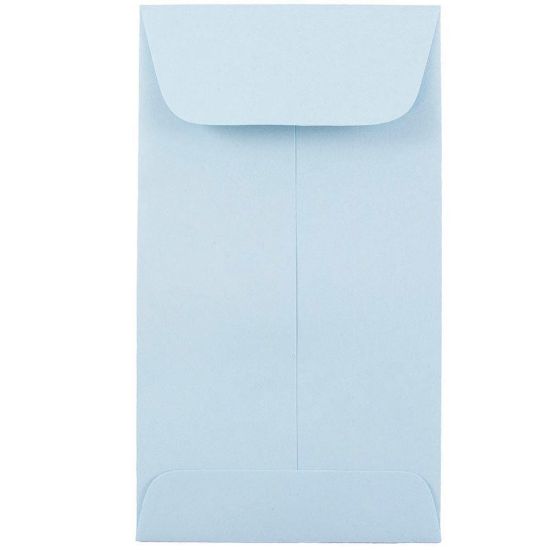 Picture of JAM Paper Coin Envelopes, #6, Gummed Seal, Baby Blue, Pack Of 50 Envelopes