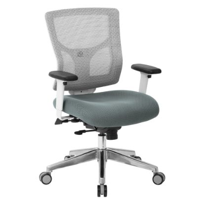 Picture of Office Star ProGrid Mesh Mid-Back Chair, White/Gray