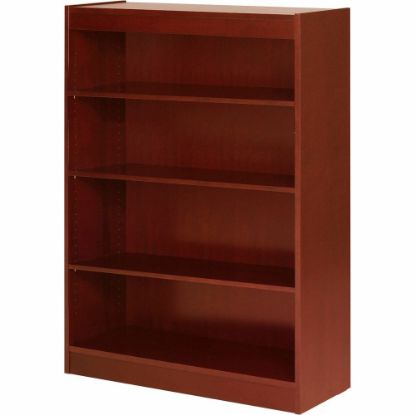 Picture of Lorell Veneer Modular Shelving Bookcase, 4-Shelf, 48inH x 36inW x 12inD, Cherry