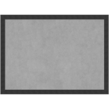 Picture of Amanti Art Magnetic Bulletin Board, Steel/Aluminum, 30in x 22in, Mezzanotte Black Wood Frame