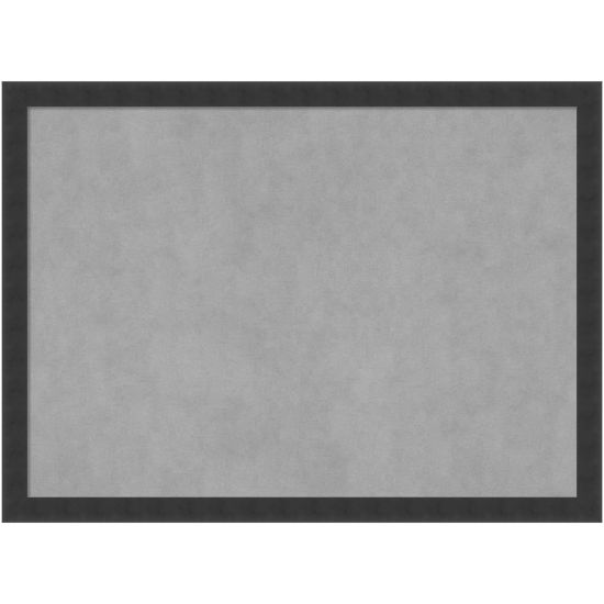 Picture of Amanti Art Magnetic Bulletin Board, Steel/Aluminum, 30in x 22in, Mezzanotte Black Wood Frame