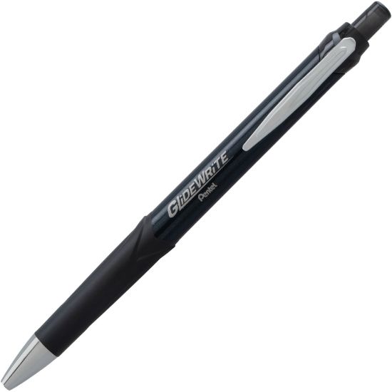 Picture of Pentel GlideWrite Signature - Ballpoint pen - black - 1 mm - medium - retractable (pack of 12)