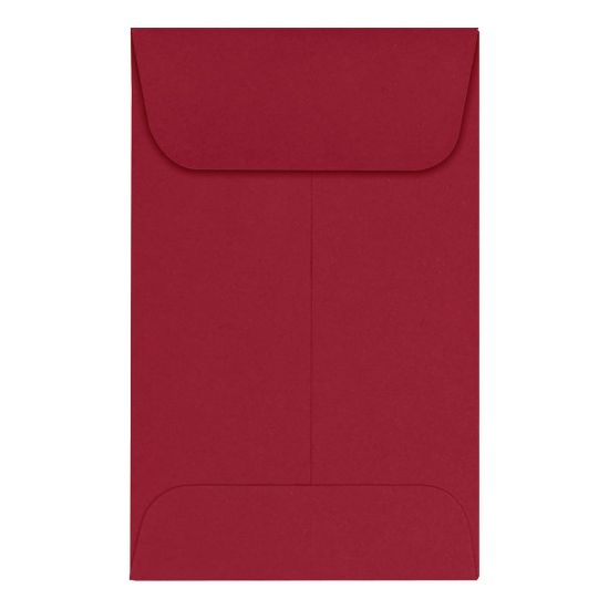 Picture of LUX Coin Envelopes, #1, Gummed Seal, Garnet, Pack Of 500