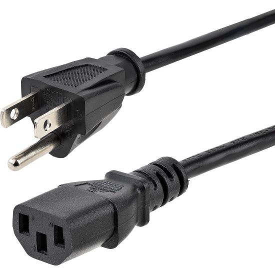 Picture of StarTech.com 6 ft Standard Computer Power Cord - NEMA5-15P to C13 - Power cable - 10 Pack - 5-15 to C13 Power Cord - 6 ft Computer Power Cord - AC Power Cord - NEMA Power Cord - C13 Power Cable - 10 Pack